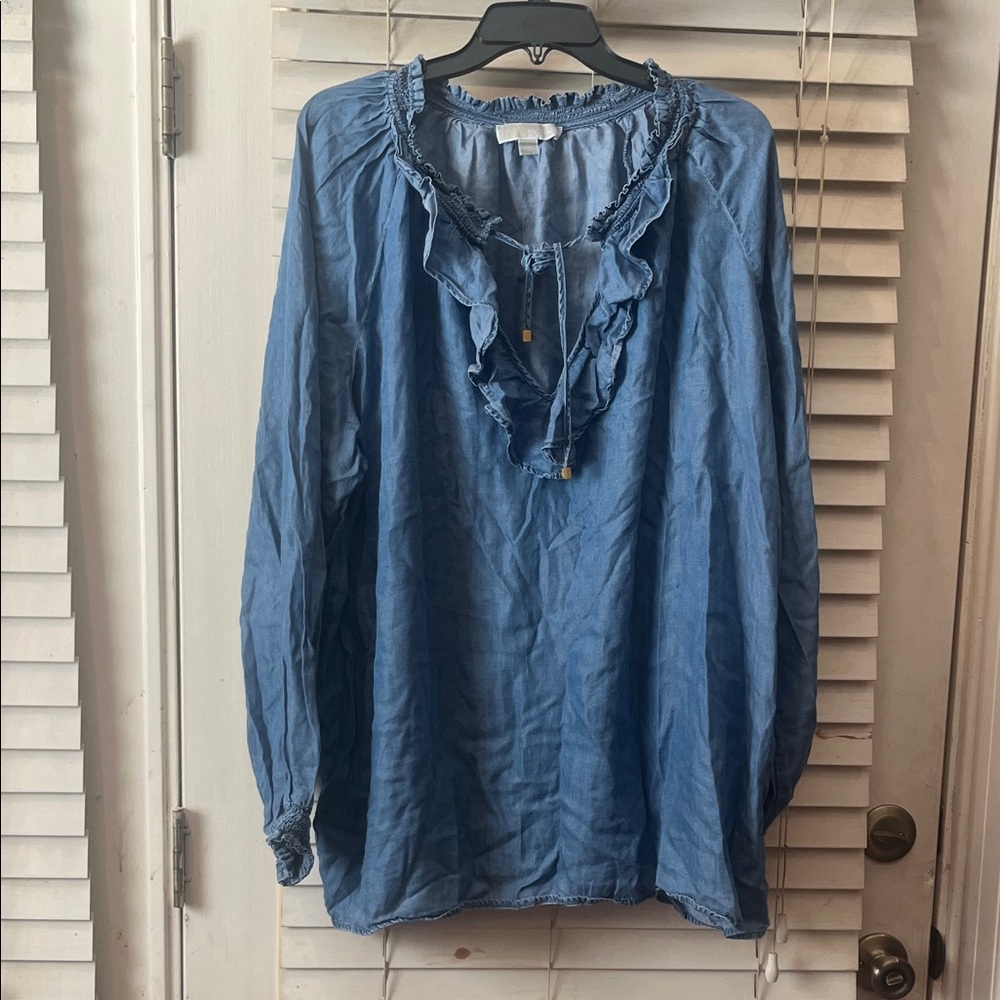 Michael Kors Denim Blue Top